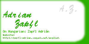 adrian zapfl business card